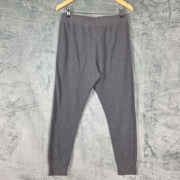 Polo Ralph Lauren Pants Large Gray Thermal Waffle Pajama Lounge Jogger Sleepwear - Picture 7 of 8